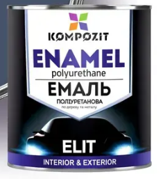 Емаль алкідна поліуретанова ELIT "Kompozit" База С, глянсовий, КОЛЬОРОВ. 2,5 л (RAL 7046 глянсовий)